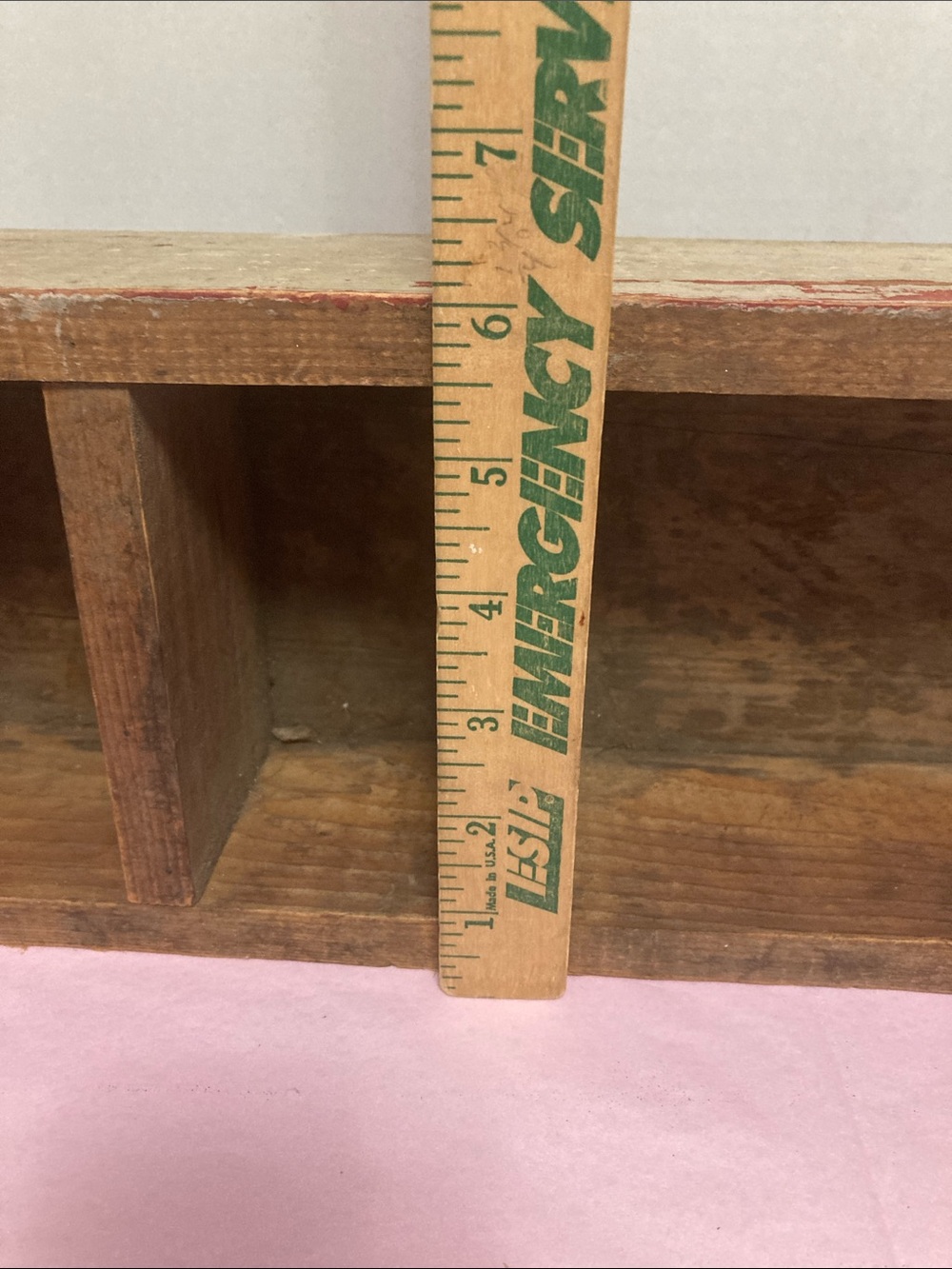 Antique handmade wood shelf free standing  collectibles miniatures primitive - Picture 3 of 10
